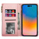 iPhone 14 Pro Zipper Multi-card Slots Horizontal Flip Leather Case - Rose Gold