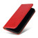 iPhone 14 Pro Fierre Shann PU Genuine Leather Texture Leather Phone Case - Red