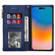 iPhone 14 Pro Zipper Multi-card Slots Horizontal Flip Leather Case - Blue