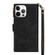 iPhone 14 Pro Zipper Multi-card Slots Horizontal Flip Leather Case - Black