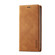 iPhone 14 Pro LC.IMEEKE Strong Magnetic Leather Phone Case with Holder & Card Slots & Wallet - Brown