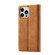 iPhone 14 Pro LC.IMEEKE Strong Magnetic Leather Phone Case with Holder & Card Slots & Wallet - Brown