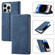 iPhone 14 Pro LC.IMEEKE Strong Magnetic Leather Phone Case with Holder & Card Slots & Wallet - Blue