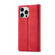 iPhone 14 Pro LC.IMEEKE Strong Magnetic Leather Phone Case with Holder & Card Slots & Wallet - Red