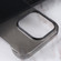 iPhone 14 Pro Half Edging PC Phone Case - Transparent Black