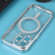 iPhone 14 Pro MagSafe Electroplating Straight TPU Phone Case - Silver