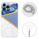 iPhone 14 Pro Lanyard Stitching Marble TPU Case - Grey