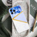iPhone 14 Pro Stitching Marble TPU Phone Case - Purple