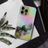 iPhone 14 Pro Laser Marble Pattern Clear TPU Shockproof Protective Case - Black