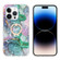 iPhone 14 Pro Ring Holder 2.0mm Airbag TPU Phone Case - Ink Green Marble