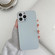 iPhone 14 Plus Skin Frosted Tempered Glass Phone Case - Light Blue