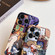 iPhone 14 Plus Precise Hole Oil Painting Pattern PC Phone Case - Tower