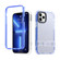 iPhone 14 Plus 2 in 1 360 Invisible Holder Cross-body Rope Phone Case - Dark Blue