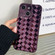 iPhone 14 Plus Retro Weave Texture Electroplating Phone Case - Purple