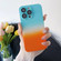 iPhone 14 Plus Skin Feel Gradient Phone Case - Blue + Orange