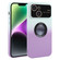 iPhone 14 Plus Gradient Silicone Shockproof Magsafe Phone Case with Lens Film - White Purple