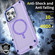 iPhone 14 Plus Skin Feel TPU + PC MagSafe Magnetic Phone Case - Transparent Purple