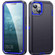 iPhone 14 Plus Life Waterproof Rugged Phone Case - Dark Blue + Royal Blue