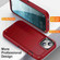 iPhone 14 Plus Life Waterproof Rugged Phone Case - Red + Black