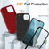 iPhone 14 Plus Life Waterproof Rugged Phone Case - Red + Black