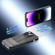 iPhone 14 Plus Wavy Textured Magsafe Magnetic Phone Case with Lens Film - Purple