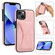 iPhone 14 Plus Ultra-thin Shockproof Phone Protective Case with Holder - Rose Gold