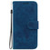iPhone 14 Plus Butterfly Rose Embossed Leather Phone Case - Blue