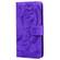 iPhone 14 Plus Tiger Embossing Pattern Leather Phone Case - Purple