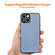 iPhone 14 Plus ENKAY Fiber Leather Skin PC Phone Case with High Aluminum-silicon Glass Film - Khaki