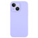iPhone 14 Plus Pure Color Liquid Silicone Fine Pore Phone Case - Light Purple