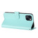 iPhone 14 Plus Datura Flower Embossed Flip Leather Phone Case - Light blue