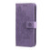iPhone 14 Plus 7-petal Flowers Embossing Leather Case  - Light Purple
