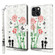 iPhone 14 Plus 3D Painted Leather Phone Case  - Couple Rose