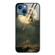 iPhone 14 Plus Colorful Painted Glass Phone Case  - Moon