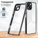 iPhone 14 Plus 3 in 1 Clear TPU Color PC Frame Phone Case - Black