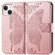 iPhone 14 Plus Butterfly Embossing Leather Case  - Rose Gold