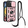 iPhone 14 Plus Lanyard Slide Camshield Ring Phone Case  - Rose Gold