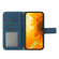 iPhone 14 Plus Skin Feel Sun Flower Pattern Flip Leather Phone Case with Lanyard - Inky Blue