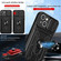 iPhone 14 Plus Lanyard Slide Camshield Card Phone Case  - Red