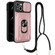 iPhone 14 Plus Lanyard Slide Camshield Card Phone Case  - Rose Gold