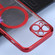 iPhone 14 Plus MagSafe Electroplating Straight TPU Phone Case  - Red