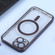 iPhone 14 Plus MagSafe Electroplating Straight TPU Phone Case  - Black