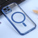 iPhone 14 Plus MagSafe Electroplating Straight TPU Phone Case  - Dark Blue