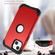 iPhone 14 Plus 3 in 1 Shockproof Phone Case  - Red