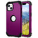 iPhone 14 Plus 3 in 1 Shockproof Phone Case  - Dark Purple