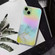 iPhone 14 Plus Laser Marble Pattern Clear TPU Shockproof Protective Case - Gray
