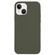 iPhone 14 Plus Solid Silicone Phone Case - Olive Green