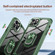 iPhone 14 Plus TPU + PC Lens Protection Phone Case with Ring Holder - Green