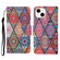 iPhone 14 Plus 3D Colored Drawing Flip Leather Phone Case  - Rhombus Totem