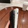 iPhone 14 Plus Rhombic Texture Lambskin Phone Case - Black